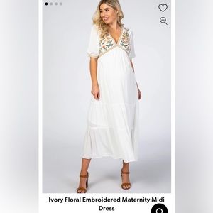 Pink Blush Maternity Dress